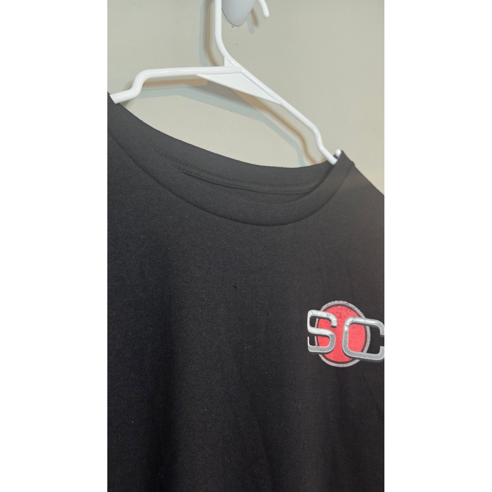 George Mens XXL Black Short Sleeve Crew Neck Cotton Blend T-Shirt NWT TSM98F6ESP